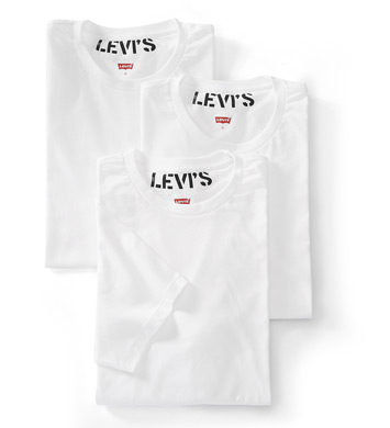 UPC 848182021211 product image for Levis ULV10005 100-Series Cotton Crew Neck T-Shirts - 3 Pack (White S) | upcitemdb.com