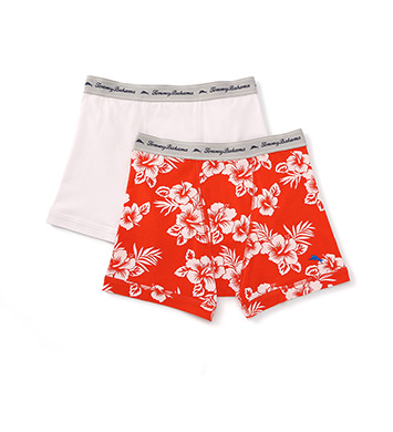 UPC 716274703782 product image for Tommy Bahama 2171040 Floral Cotton Stretch Boxer Briefs - 2 Pack (Hazard/White L | upcitemdb.com