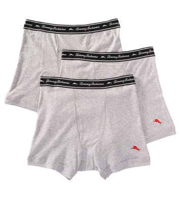UPC 716274704567 product image for Tommy Bahama 2171045 100% Cotton Ribbed Boxer Briefs - 3 Pack (Heather Gray L) | upcitemdb.com